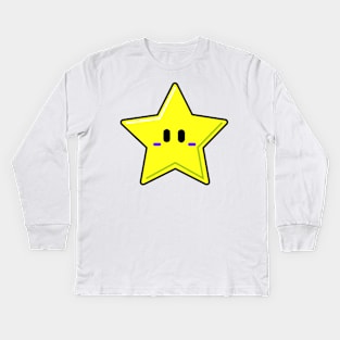 Super Star Invincible vintage Video games Retro gaming Kids Long Sleeve T-Shirt